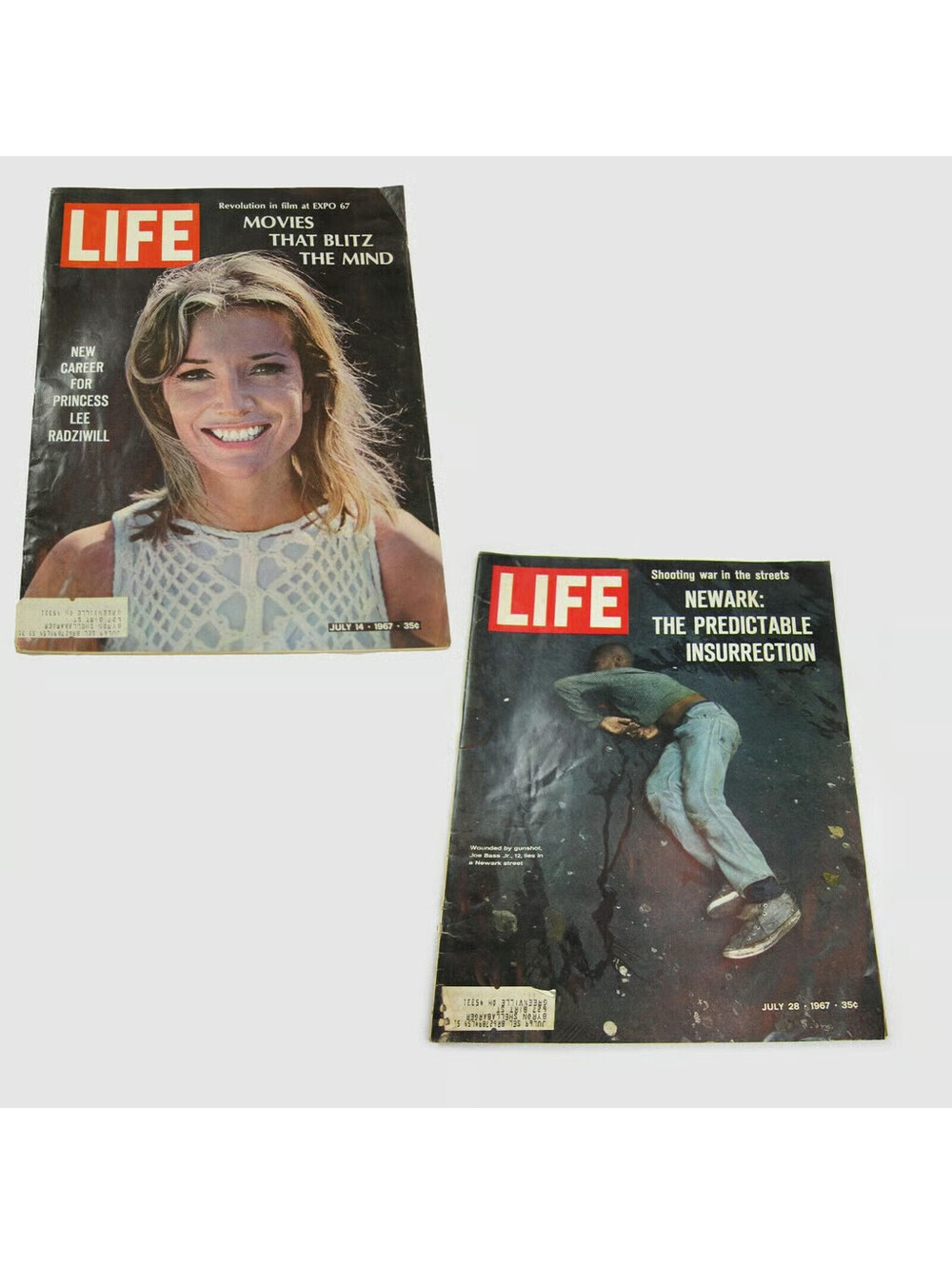 LIFE Magazine July 1967 Princess Lee Radziwill Joe Frazier, Newark Riot Auto Ads